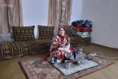 Fatimatu making tea