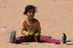 sitting in the desert