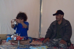 Seif making tea